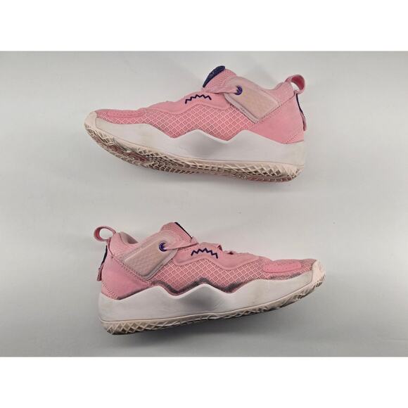Adidas D.O.N. Issue 3 C Pink White Blue Donovan Mitchell Sneakers GY2863 Youth 3 - Picture 4 of 8
